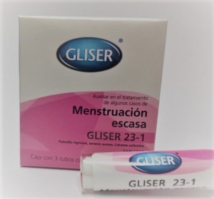 Gliser #23-1 Menstruación Escasa